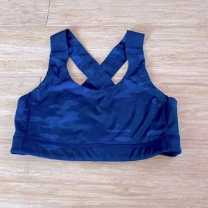 Lululemon athletica navy cameo sports bra